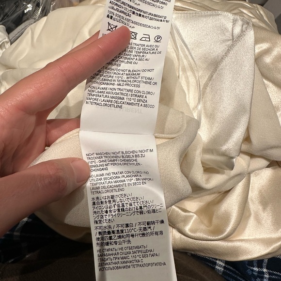 Saint Laurent Cream Silk Blouse - Picture 6 of 6